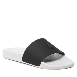 Image of Pantoletten Polo Ralph Lauren - Polo Slide 809892946003 Black/Safety Yellow