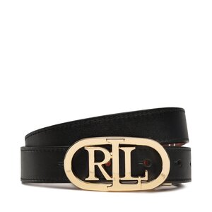 Cintura da donna Lauren Ralph Lauren - Oval Rev 25 412883714003 Black/Tan