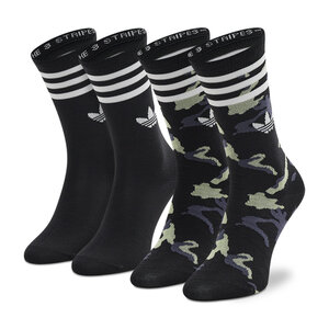 Image of 2er-Set hohe Unisex-Socken adidas - Camo Crew HC9533 Black