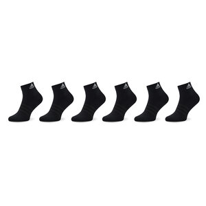 Set di 6 paia di calzini corti unisex adidas - Cushioned Sportswear IC1291 Black/White