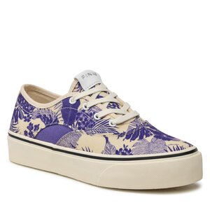 Image of Sneakers aus Stoff Pinko - Janine 100898 A0R0 Bianco/Viola YZ1