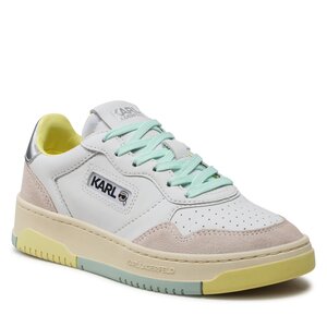 Sneakers KARL LAGERFELD - KL63020 White Lthr/Sde W/Silver