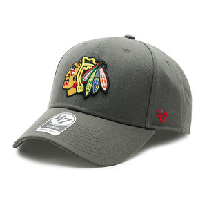 Image of Cap 47 Brand - NHL Chicago Blackhawks '47 MVP H-MVP04WBV-CC Charcoal