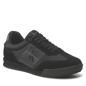 Calvin Klein Demos Top Lace Up Trainers Mens - Low Profile Laceupe Su-Ny YM0YM00512 Triple Black BLK