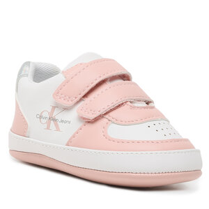 Sneakers Calvin Klein Jeans - Velcro Shoe V0A4-80460-1582 Pink/White X054