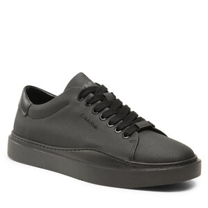 Image of Sneakers Calvin Klein - Low Top Lace Up Lth HM0HM01051 Triple Black 0GJ