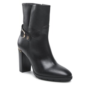 Image of Stiefeletten Tommy Hilfiger - Belt High Heel Boot FW0FW06768 Black BDS