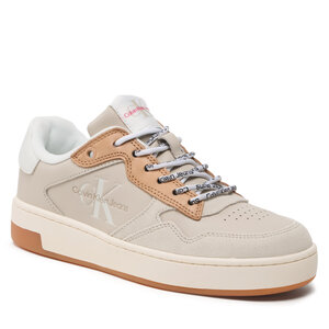 Sneakers Calvin Klein Jeans - Basket Cupsole Fluo Contrast YW0YW00920 Eggshell/Raspberry Sorbet 0F4