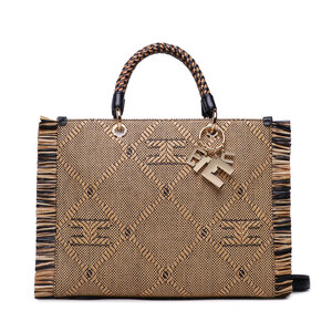 Image of Handtasche Elisabetta Franchi - BS-43A-32E2-V480 Paglia/Nero BD9