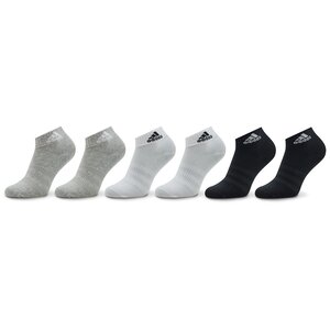 Calzini corti unisex adidas - Thin and Light Sportswear Ankle Socks 6 Pairs IC1307 medium grey heather/white/black