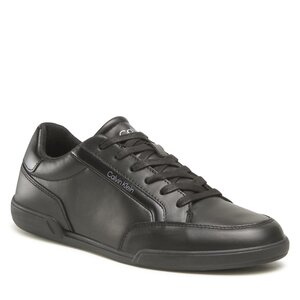 Sneakers Calvin Klein - Low Top Lace Up Lth HM0HM00821 Triple Black 0GL