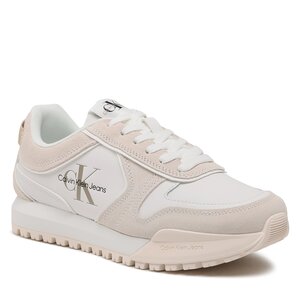 Sneakers Calvin Klein Jeans - Toothy Runner Irregular Lines YM0YM00624 White/Ancinet White 0LA
