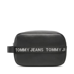 Pochette per cosmetici Tommy Jeans - Tjm Essential Leather Washbag AM0AM11366 BDS