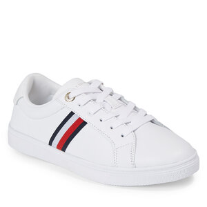 Sneakers Tommy Hilfiger - Essential Stripes Court Sneaker FW0FW07449 White YBS