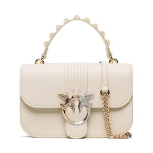Image of Handtasche Pinko - Love Bell Classic H PE 23 PLTT 100619 A0O1 Biano Seta/Shiny Z14U