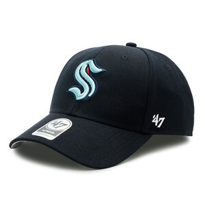 Image of Cap 47 Brand - NHL Seattle Kraken &#039;47 MVP H-MVP32WBV-BK Black