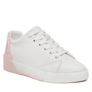 Sneakers Calvin Klein - Heel Counter Cupsole Lace Up HW0HW01378 White/Sepia Rose 0LF