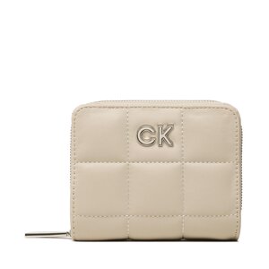 Portafoglio piccolo da donna Calvin Klein - Re-Lock Quilt Wallet Md W/Flap K60K610664 PEA