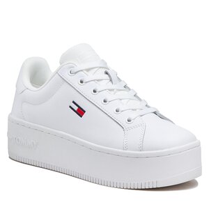 Sneakers TOMMY JEANS - Flatform Ess EN0EN02043 White YBR