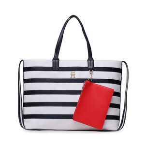 Image of Handtasche Tommy Hilfiger - Iconic Tommy Tote Stripes AW0AW14762 0GY
