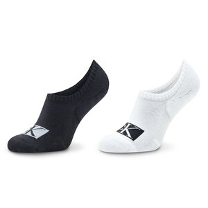 Set di 2 paia di calzini corti da uomo Scarpe per donna - 701223261 White/Black 001