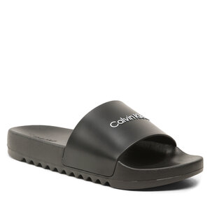 Image of Pantoletten Calvin Klein - Chuncky Pool Slide Rub HM0HM01063 Ck Black BEH