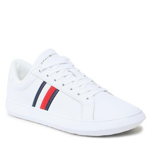 Trainers Tommy hilfiger - Corporate Cup Leather Cup Stripes FM0FM04550 White YBR