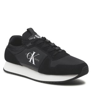Sneakers Calvin Klein Jeans - Runner Sock Laceup Ny-Lth YM0YM00553 Black 01H