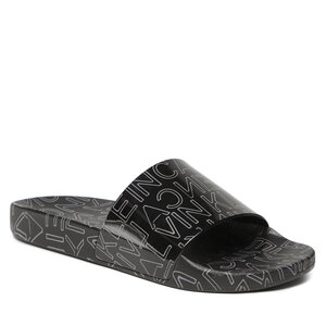 Image of Pantoletten Calvin Klein - Pool Slide Rubber HM0HM01062 Outline Mono Black 0GK