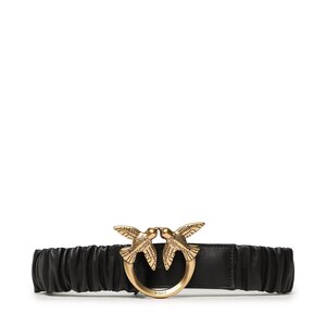 Image of Damengürtel Pinko - Love Ruffle H4 Belt 20231 PLT01 100824.A0F2 Black Z99Q