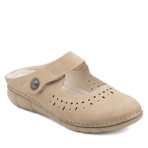 Image of Pantoletten Clara Barson - SELINA H168-06 Beige