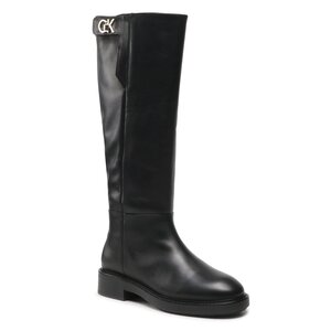 Scarpe con zeppa Calvin Klein - Rubber Sole Knee Boot W Hw HW0HW01255 Ck Black BAX