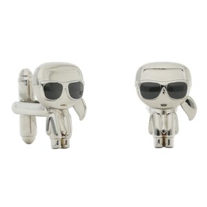 Image of Manschettenknöpfe KARL LAGERFELD - 220M3990 Nickel A975