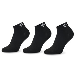 Set di 3 paia di calzini corti da donna Converse - E746B-3009 Nero
