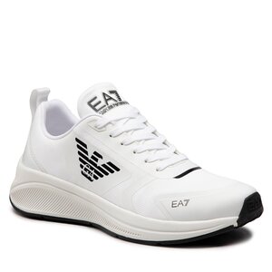 Sneakers Emporio Armani T-shirt coupe slim avec logo aigle sur le devant Blanc - X8X126 XK304 D611 White/Black