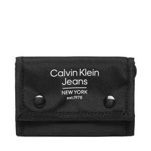 Portafoglio grande da uomo Calvin Klein Jeans - Sport Essentials Vel Wallet Est K50K510146 BDS