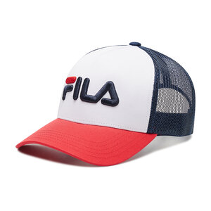 Image of Cap Fila - Beppu Trucker Cap Linear Logo snap Back FCU0025 True Red/Bright White/Medieval Blue 33002