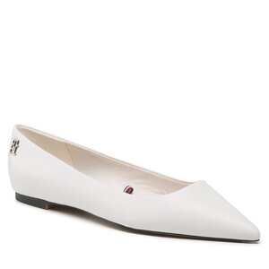 Ballerine Tommy Hilfiger - Th Pointed FW0FW07242 Ecru YBL