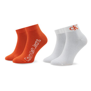 Image of 2er-Set hohe Herrensocken Calvin Klein Jeans - 701219841 Orange Combo 003