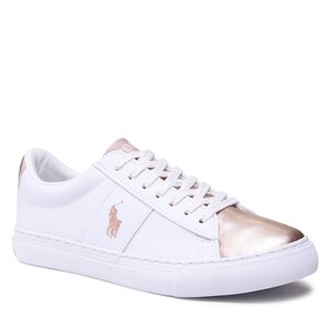 Polo garage плаття міді - Sayer RF104122 White Smooth/Rose Gold Metallic w/ Rose PP