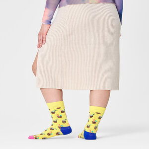 Calzini lunghi unisex Happy Socks - CNC01-2200 Giallo