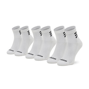 Image of 3er-Set hohe Unisex-Socken adidas - Hc 3 Stripes Quarter HD2211 White