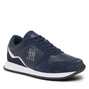 Sneakers Tommy Hilfiger - Runner Evo Leather FM0FM04479 Carbon Navy DCC