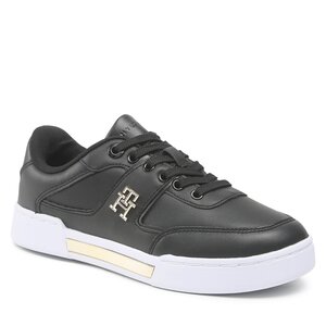 Sneakers Tommy Hilfiger - Th Prep Court Sneaker FW0FW06859 Black/Gold 0GL