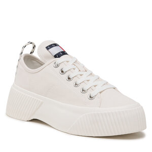 Image of Sneakers Tommy Jeans - Tjw Vulc Plat. Lc Denim EN0EN02202 Ivory YBI