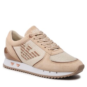 Sneakers Ea7 Emporio Armani panelled lace-up sneakers - X7X005 XK210 R357 Macadamia/Rose Gold