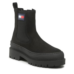 Chelsea Tommy Jeans - Womens Chelsea Foxing Boot EN0EN01921 Black BDS