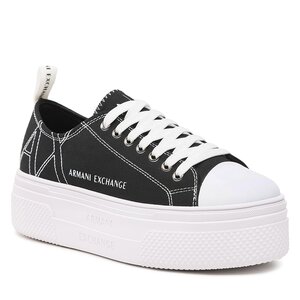 Image of Sneakers aus Stoff Armani Exchange - XDX115 XV695 S526 Black/Optic White