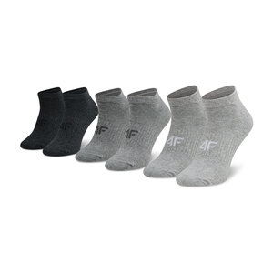 Set di 3 paia di calzini corti da donna 4F - NOSH4-SOD302 27M/25M/24M