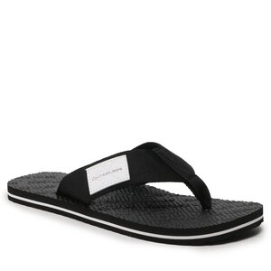 Infradito Calvin Klein Jeans - Beach Sandal Woven Patch YM0YM00657 Black BDS